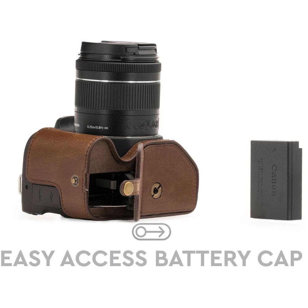 MegaGear Ever Ready Half Case and Strap for Canon EOS Rebel SL2, EOS 200D, Kiss X9