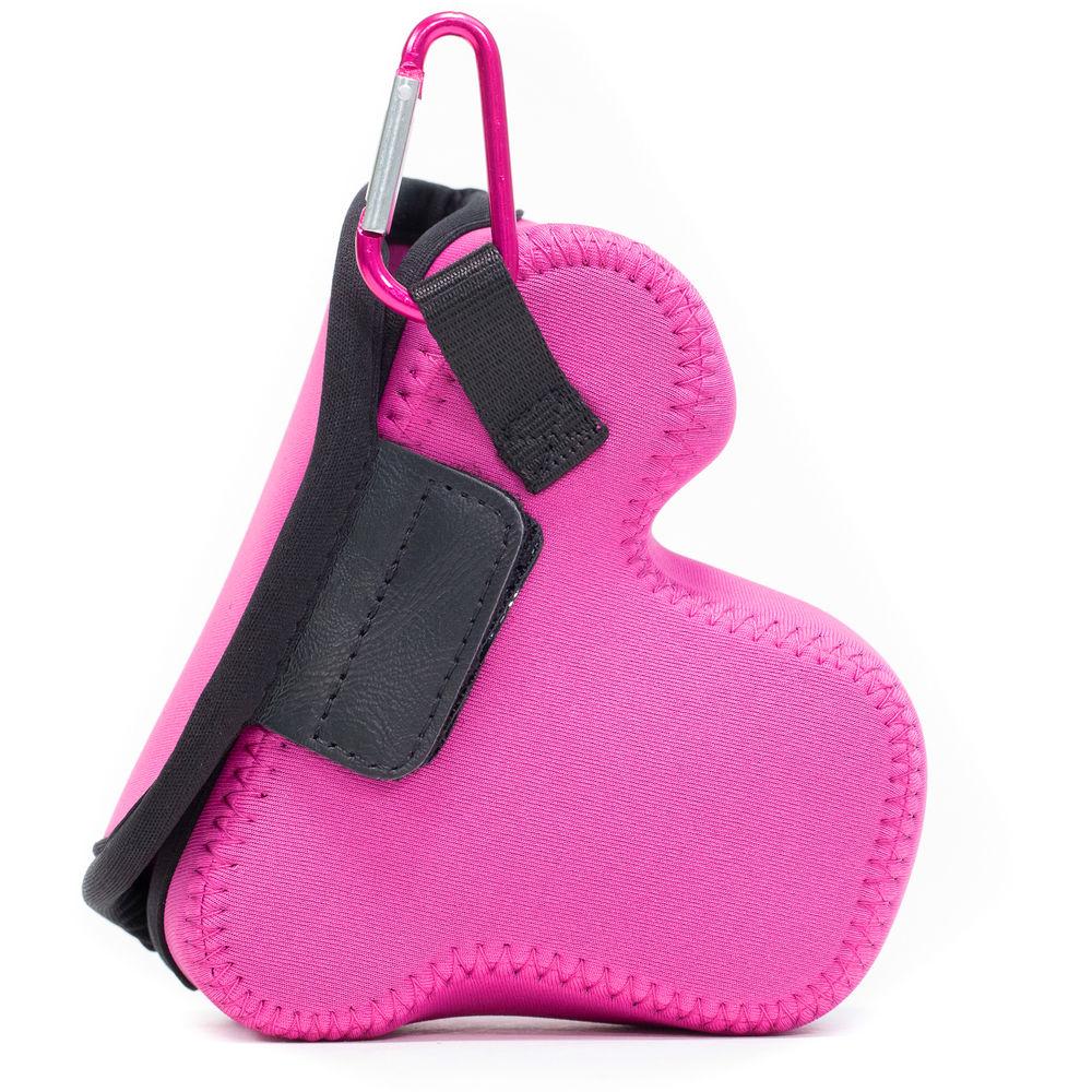 MegaGear Ultra-Light Neoprene Camera Case with Carabiner for Canon EOS M100 with 15-45mm