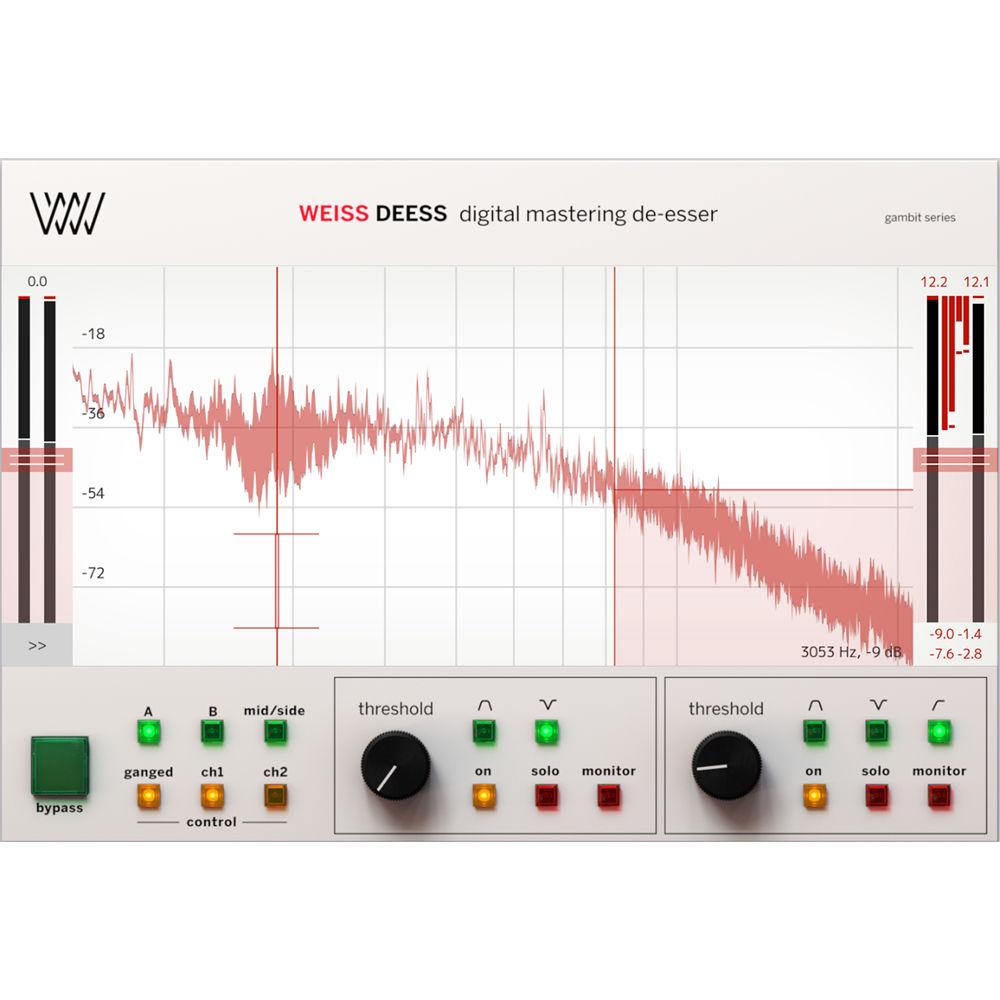 Softube Weiss Deess - De-Esser for Pro Audio Applications