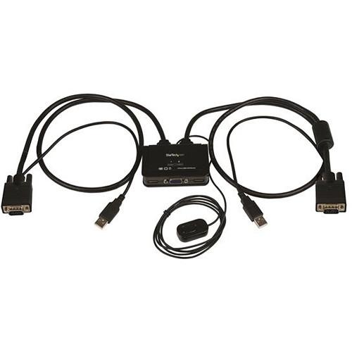 StarTech 2 Port USB VGA Cable Kvm Switch - USB Powered With Remote Switch