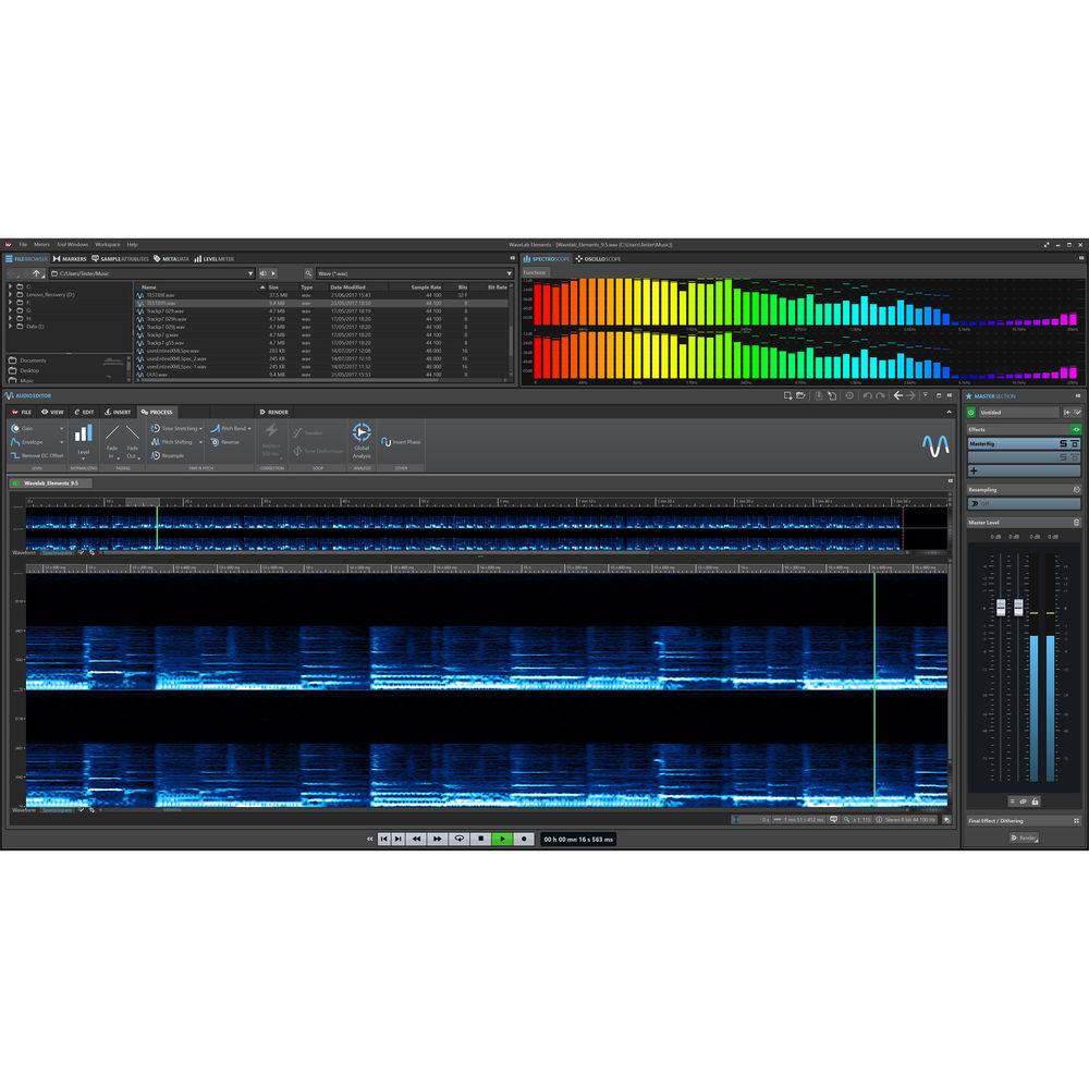Steinberg WaveLab Elements 9.5 - Audio Editing and Processing Software