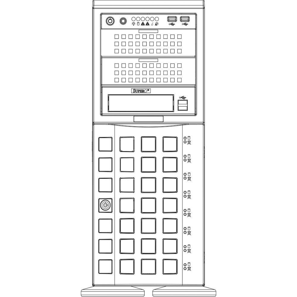 Supermicro SuperChassis Tower 4U Chassis