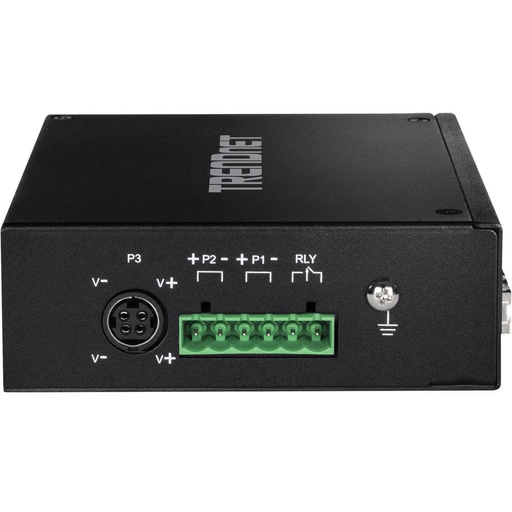TRENDnet TI-PG62 6-Port Hardened Industrial Gigabit PoE DIN-Rail Switch