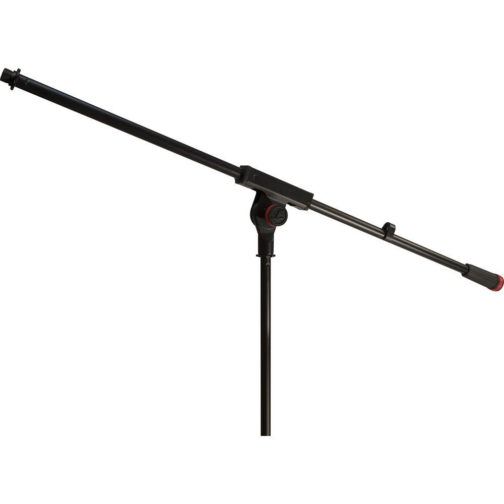 Ultimate Support JS-MCFB100C JamStands Series Tripod Mic Stand with Fixed-Length Boom and Blue Accent Bands
