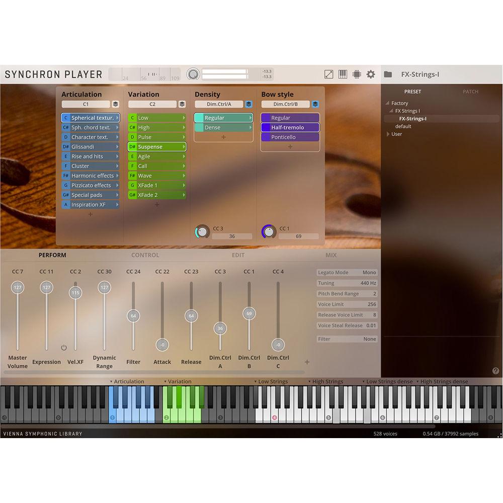 Vienna Symphonic Library Synchron FX Strings I Full Library Upgrade - Virtual Instrument