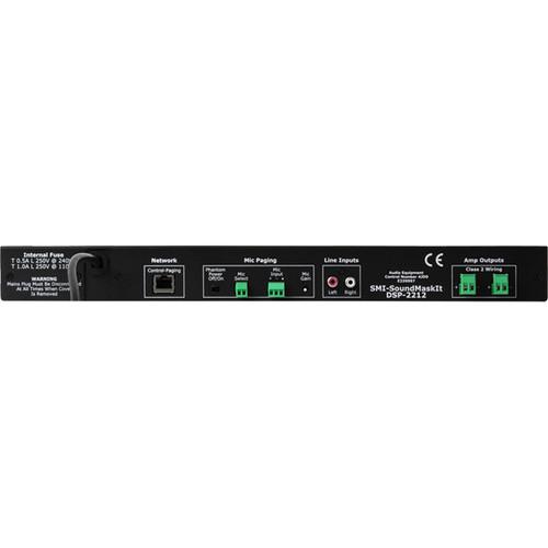 Atlas Sound 2-Channel Digital Sound Masking Processor and Amplifier with TCP IP Network Input