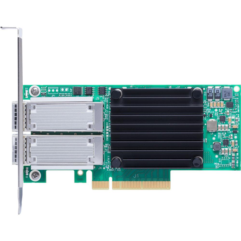 ATTO Technology FastFrame N352 QSFP28 Dual-Port 50GbE PCIe 3.0 Optical Interface