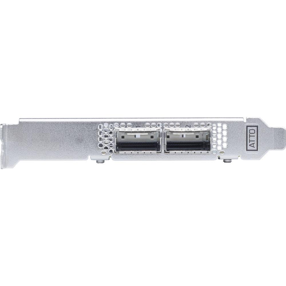 ATTO Technology FastFrame N352 QSFP28 Dual-Port 50GbE PCIe 3.0 Optical Interface