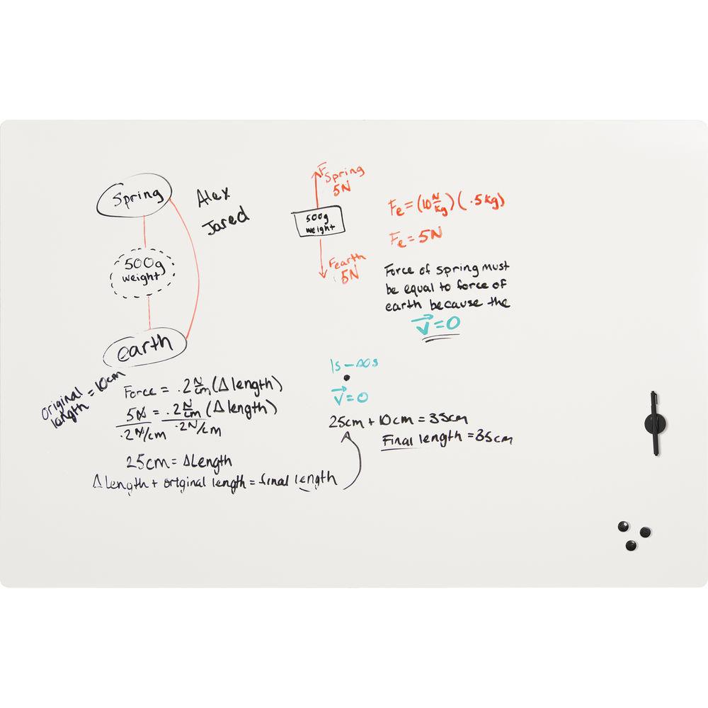 Best Rite Elemental Frameless Magnetic Whiteboard