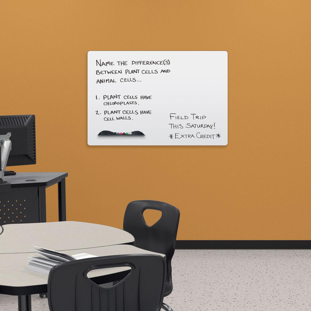 Best Rite Elemental Frameless Magnetic Whiteboard