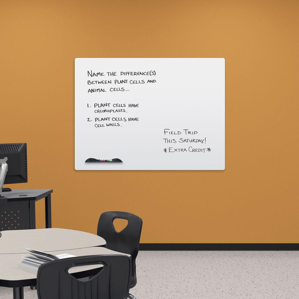 Best Rite Elemental Frameless Magnetic Whiteboard