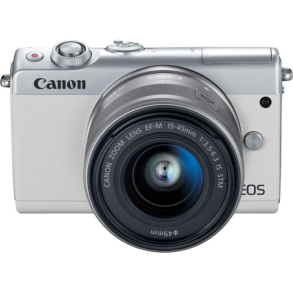 Canon EOS M100 Mirrorless Digital Camera with 15-45mm and 55-200mm Lenses