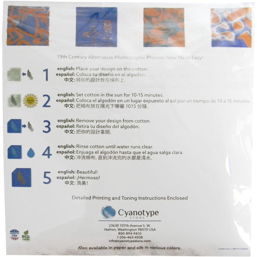 Cyanotype Store Cyanotype Cotton Squares - 6 x 6"