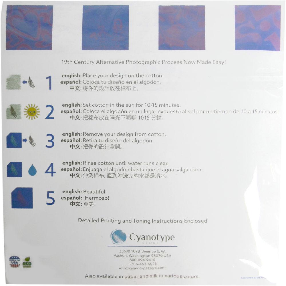 Cyanotype Store Cyanotype Cotton Squares - 6 x 6"