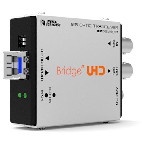 DIGITAL FORECAST Bridge UHD OTR Bidirectional 12G Optic Transceiver