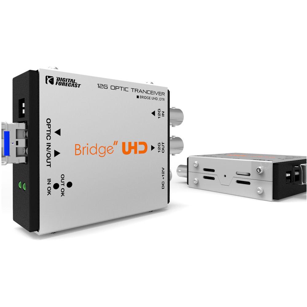 DIGITAL FORECAST Bridge UHD OTR Bidirectional 12G Optic Transceiver