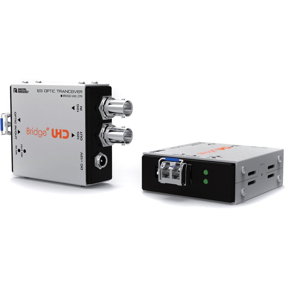 DIGITAL FORECAST Bridge UHD OTR Bidirectional 12G Optic Transceiver