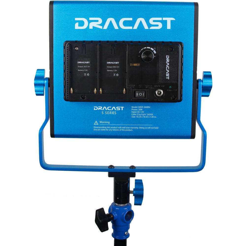 Dracast LED500 S-Series Daylight 3-Light Kit with NP-F Battery Plates and Soft Case