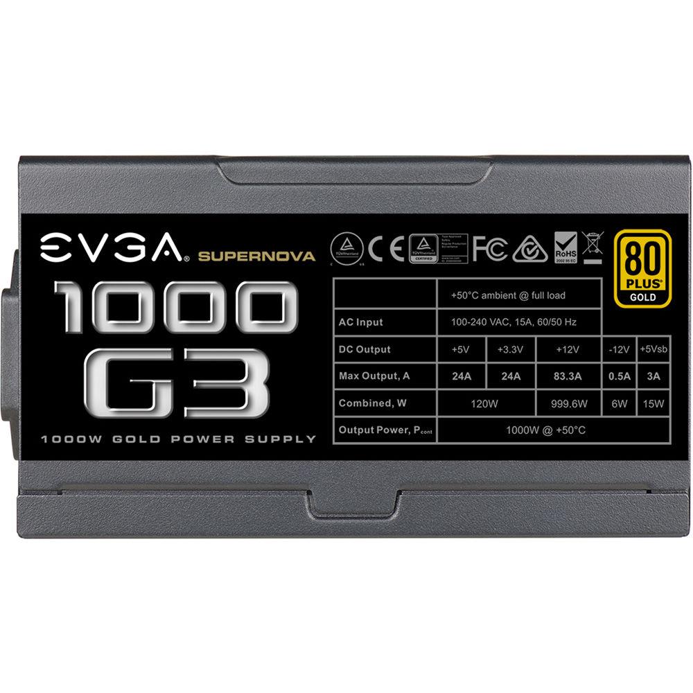 EVGA SuperNOVA 1000 G3 1000W 80 Plus Gold Modular Power Supply