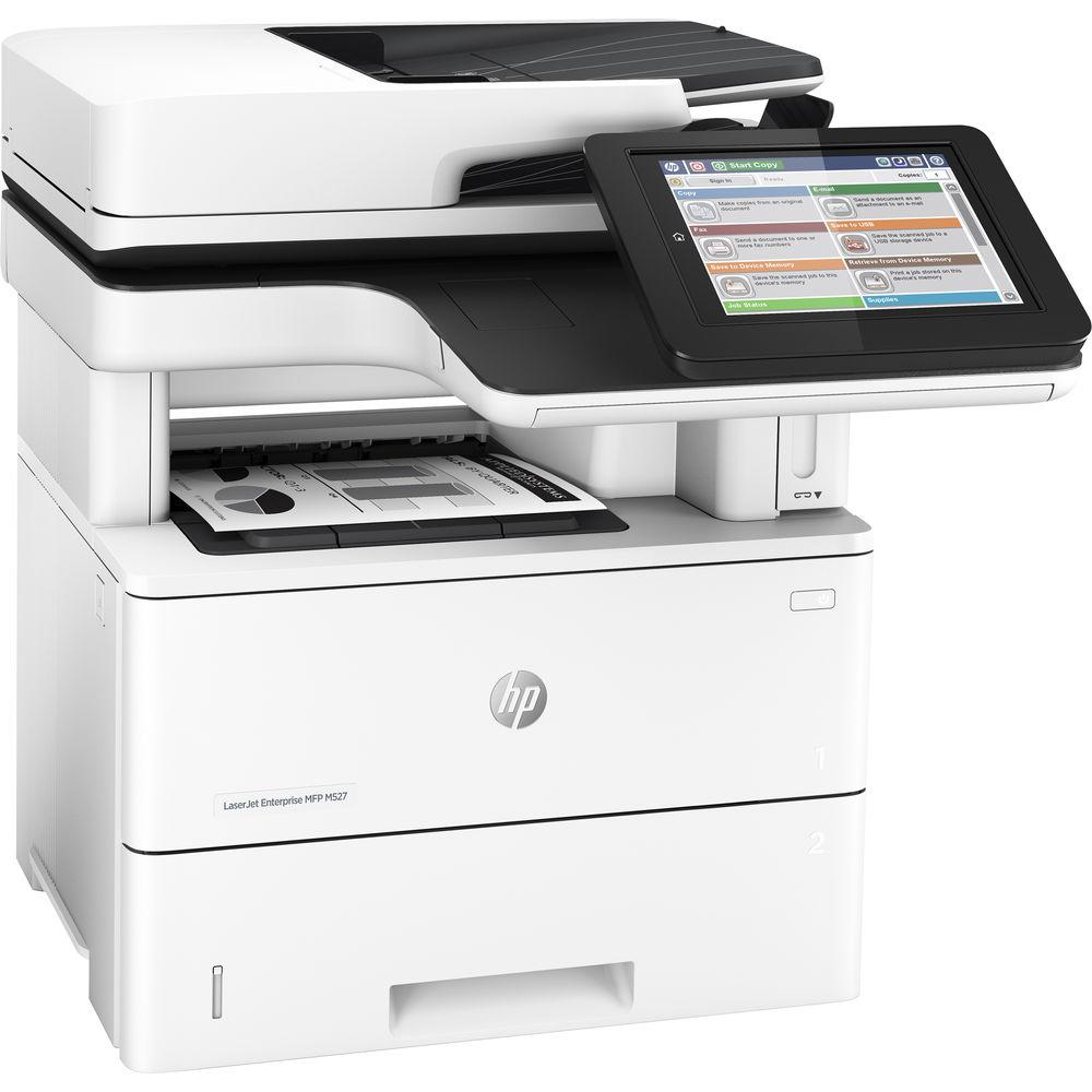 HP LaserJet Enterprise Flow M527c All-in-One Monochrome Laser Printer
