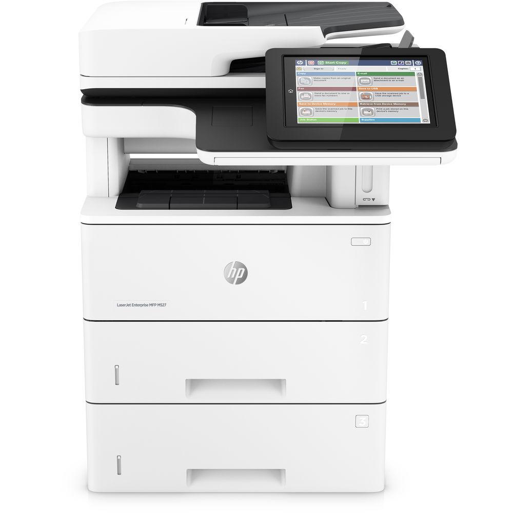 HP LaserJet Enterprise Flow M527c All-in-One Monochrome Laser Printer
