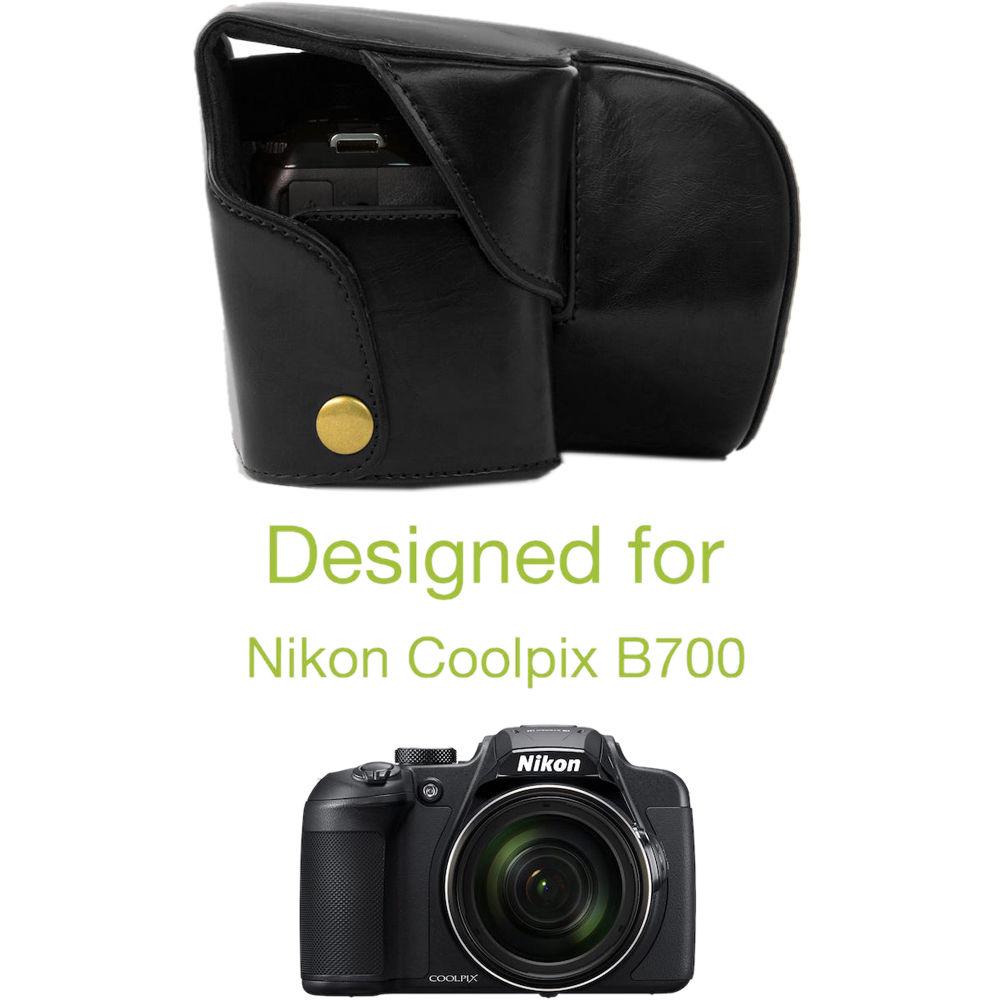 MegaGear Ever Ready Leather Camera Case for Nikon COOLPIX B700