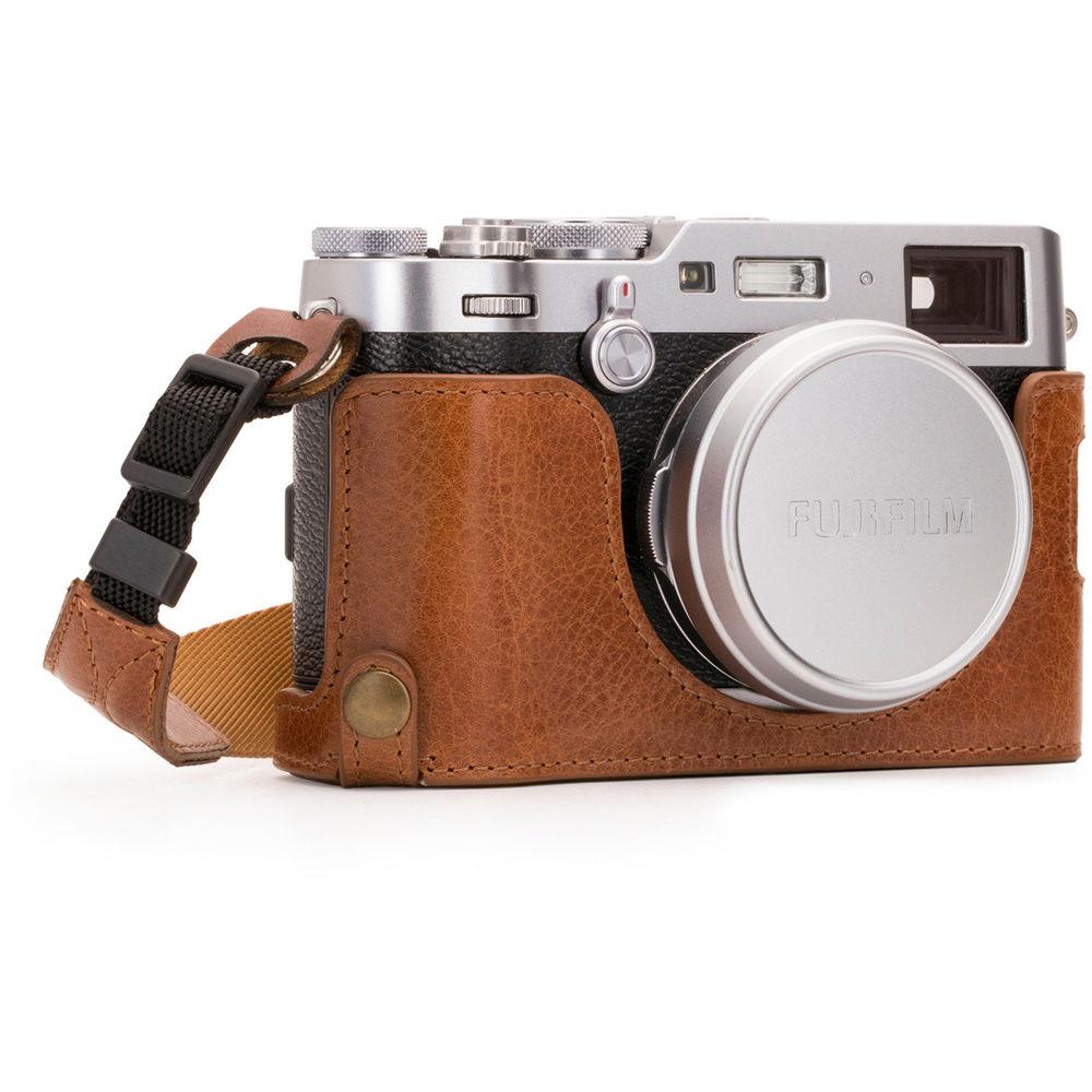 MegaGear Ever Ready Leather Half Case and Strap for Fujifilm X100F