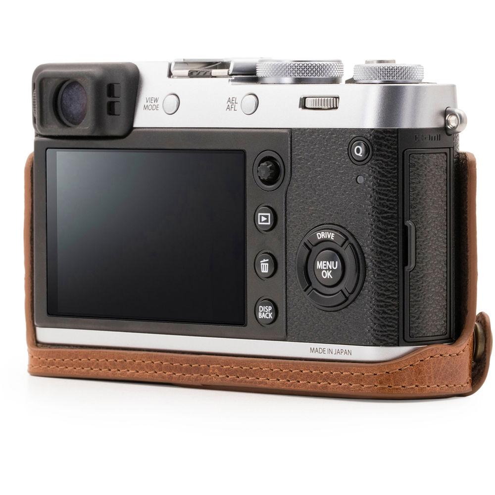 MegaGear Ever Ready Leather Half Case and Strap for Fujifilm X100F