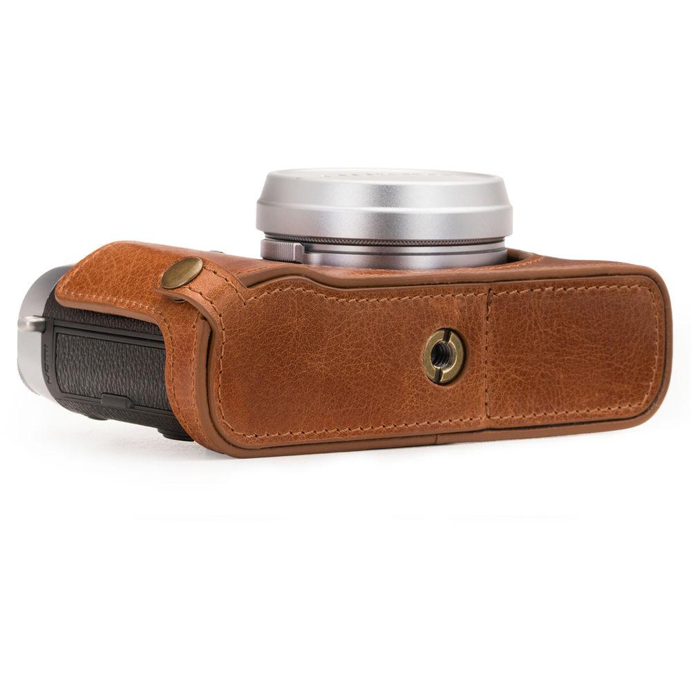 MegaGear Ever Ready Leather Half Case and Strap for Fujifilm X100F