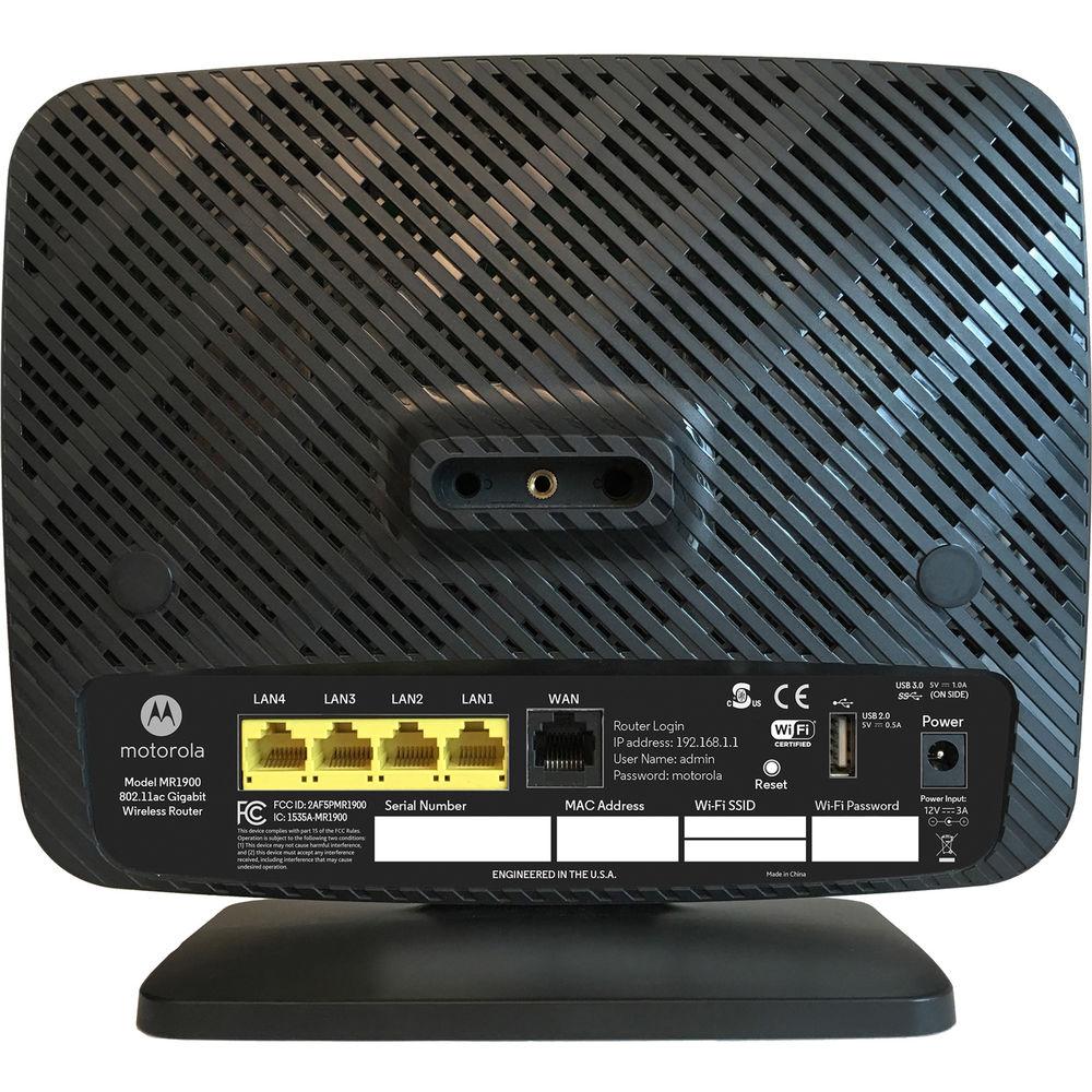 Motorola MR1900 AC1900 Wireless Dual-Band Gigabit Router