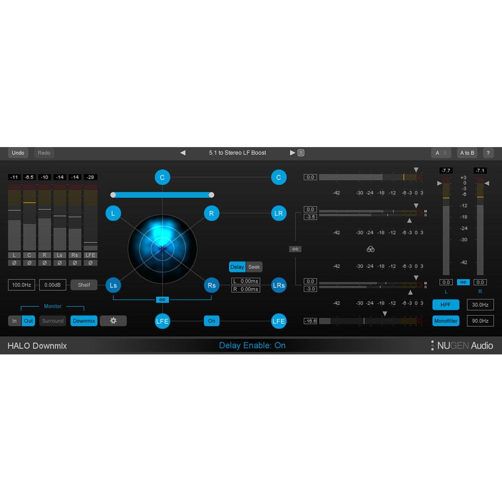 NuGen Audio Halo Downmix - Surround to Stereo Downmixer Plug-In