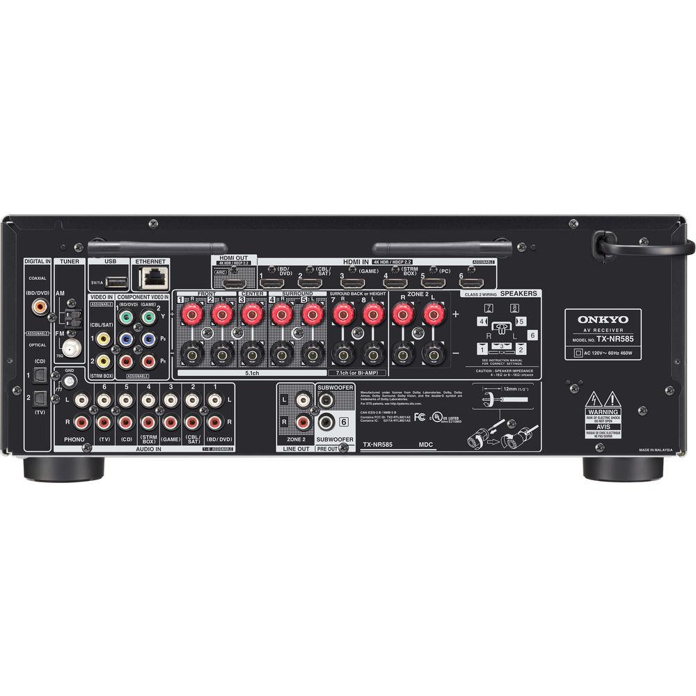 Onkyo TX-NR585 7.2-Channel Network A V Receiver