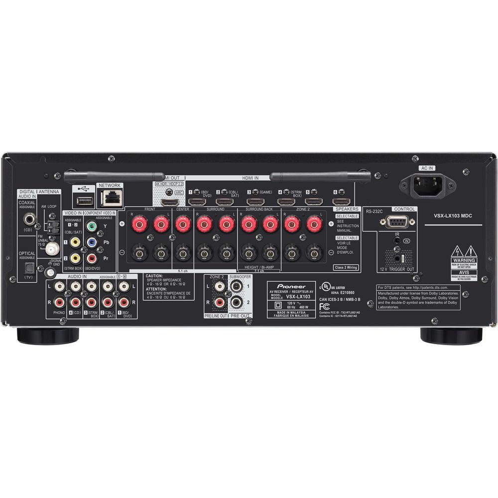 Pioneer Elite VSX-LX103 7.2-Channel Network A V Receiver