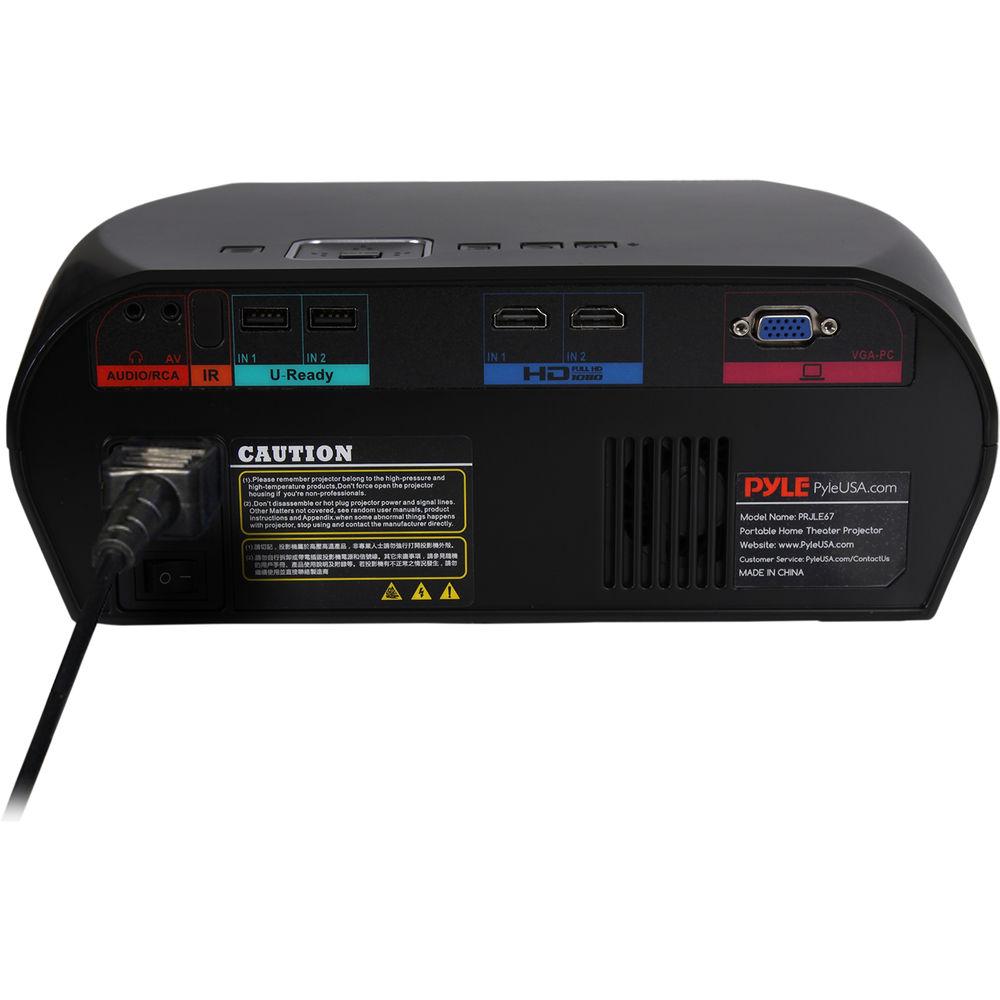 Pyle Pro PRJLE67 WXGA LCD Home Theater Projector