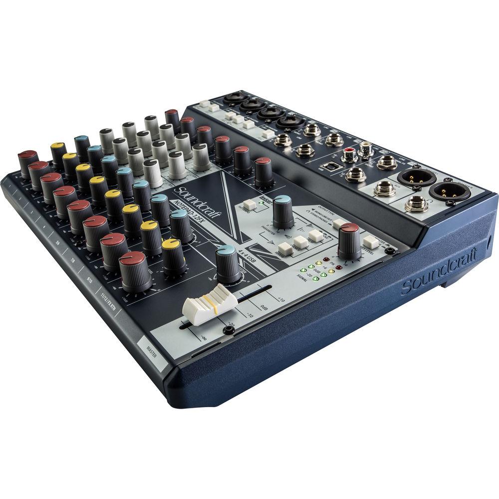 Soundcraft Notepad-12FX Small-Format Analog Mixing Console with USB I O and Lexicon Effects