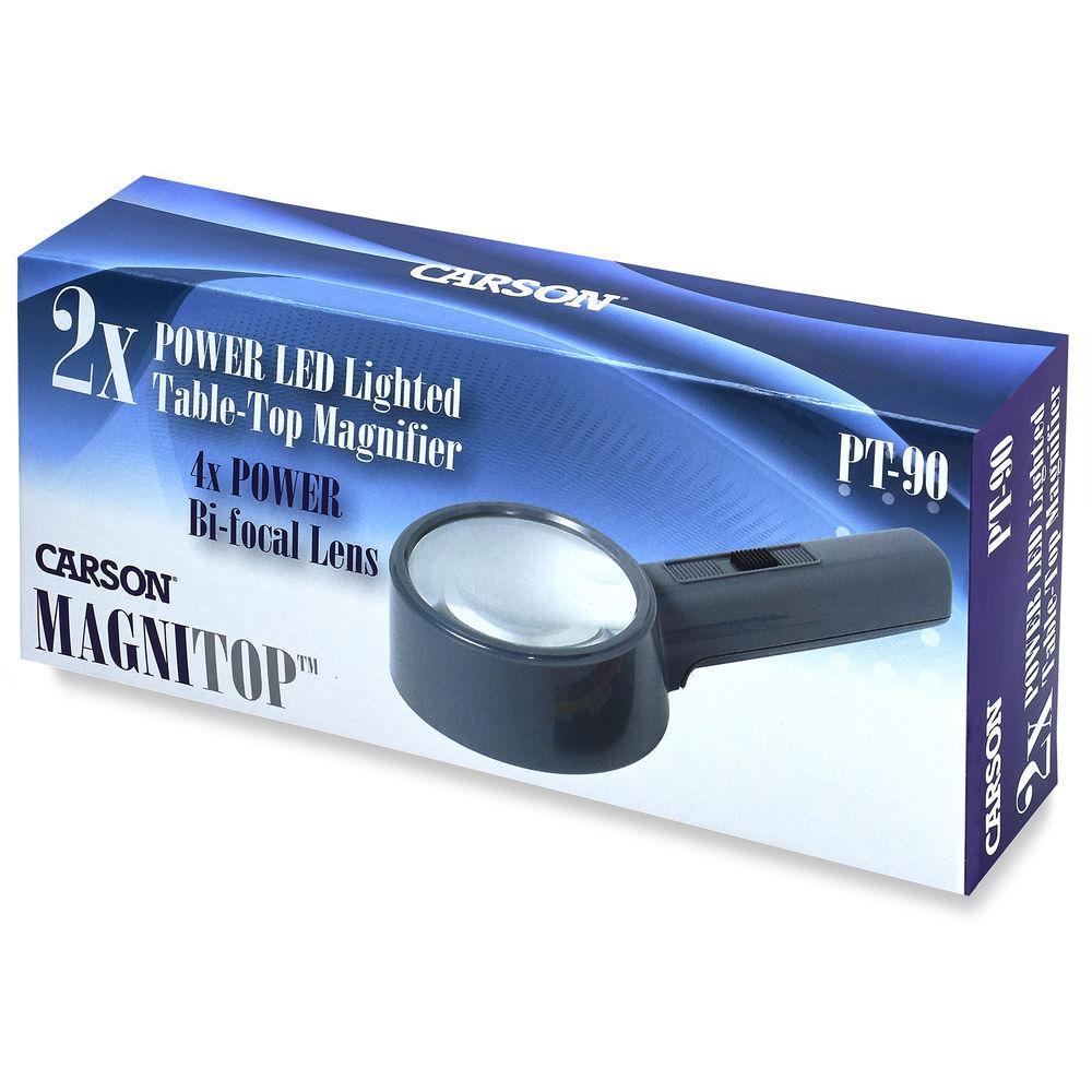 Carson PT-90 2x MagniTop Magnifier with 4x Power Spot