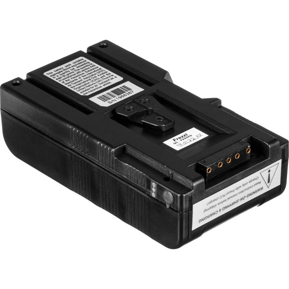 Frezzi FLB-100V 14.8 VDC Lithium Ion Brick Battery - V-Lock Mount, 100Wh, Advanced Meter