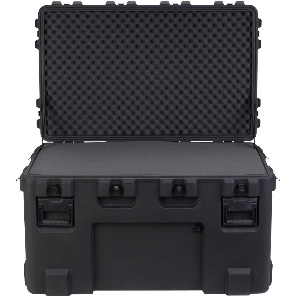 SKB 3R4024-24B-L Roto-Molded Mil-Standard Utility Case with Layered Foam Empty Interior