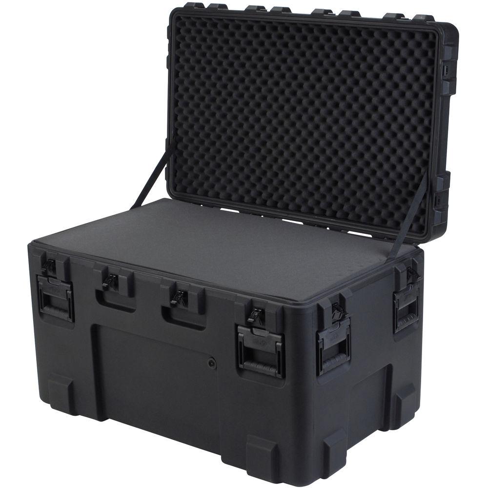 SKB 3R4024-24B-L Roto-Molded Mil-Standard Utility Case with Layered Foam Empty Interior