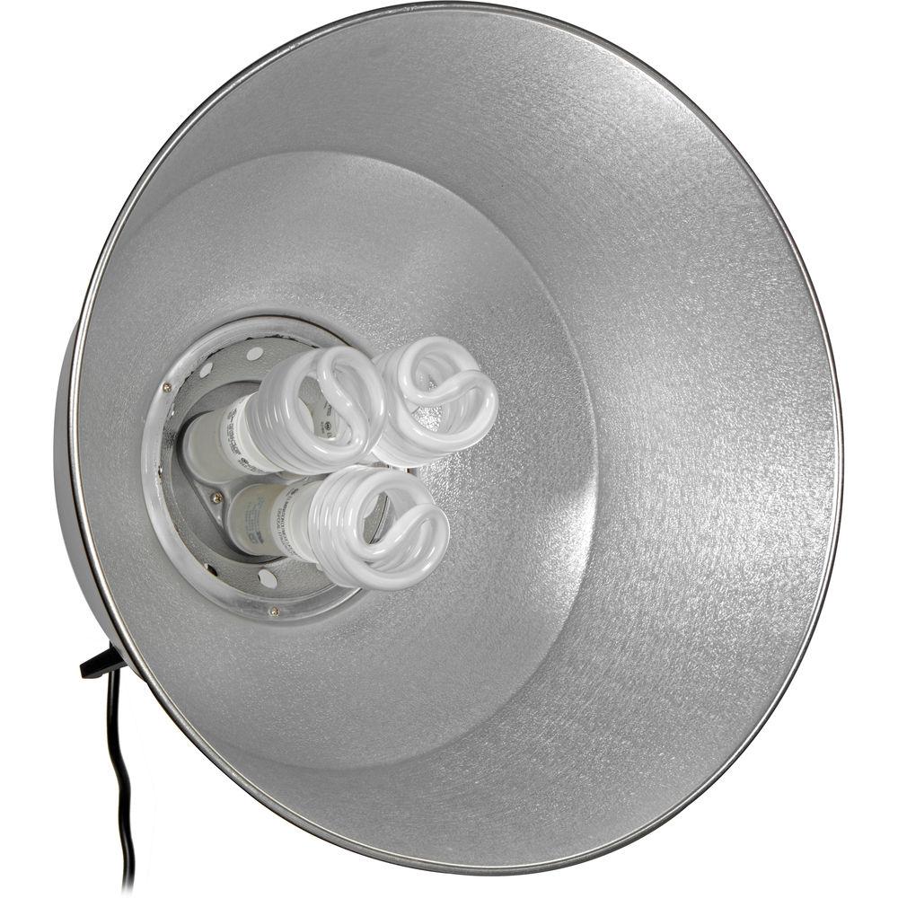 Smith-Victor FL3 16" Reflector with Ceramic Socket and 3 Fluorescent FL26 Lamps