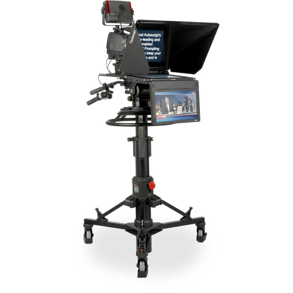 Autoscript Epic-IP On-Camera Package with 15" Prompt Monitor and Integrated 15" Talent Monitor