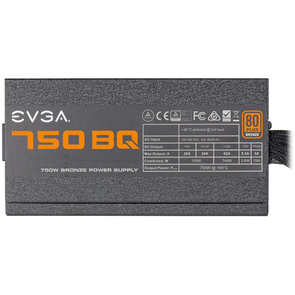 EVGA 750BQ 750W 80 Plus Bronze Power Supply
