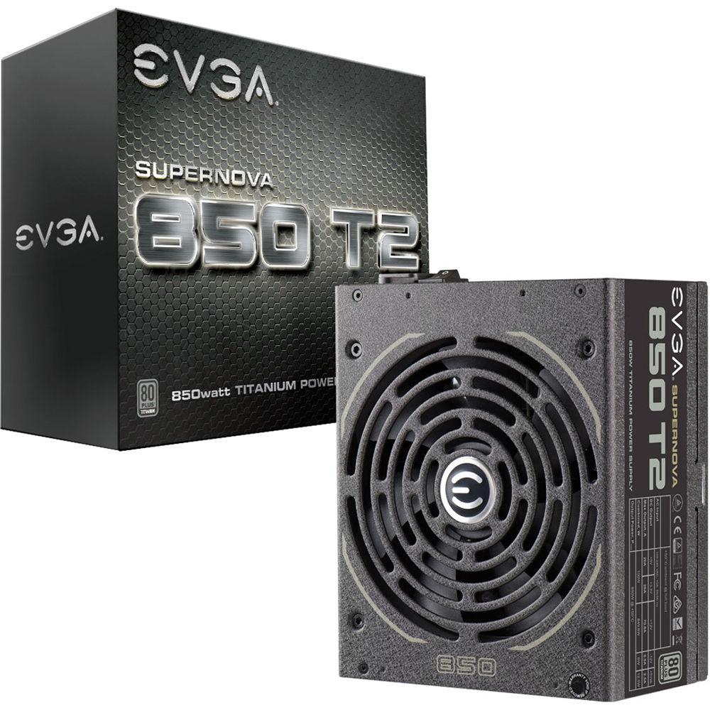 EVGA SuperNOVA 850 T2 850W 80 Plus Titanium Modular Power Supply