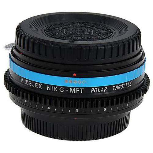 FotodioX Nikon F Lens to Micro Four Thirds Camera Vizelex Polar Throttle Adapter