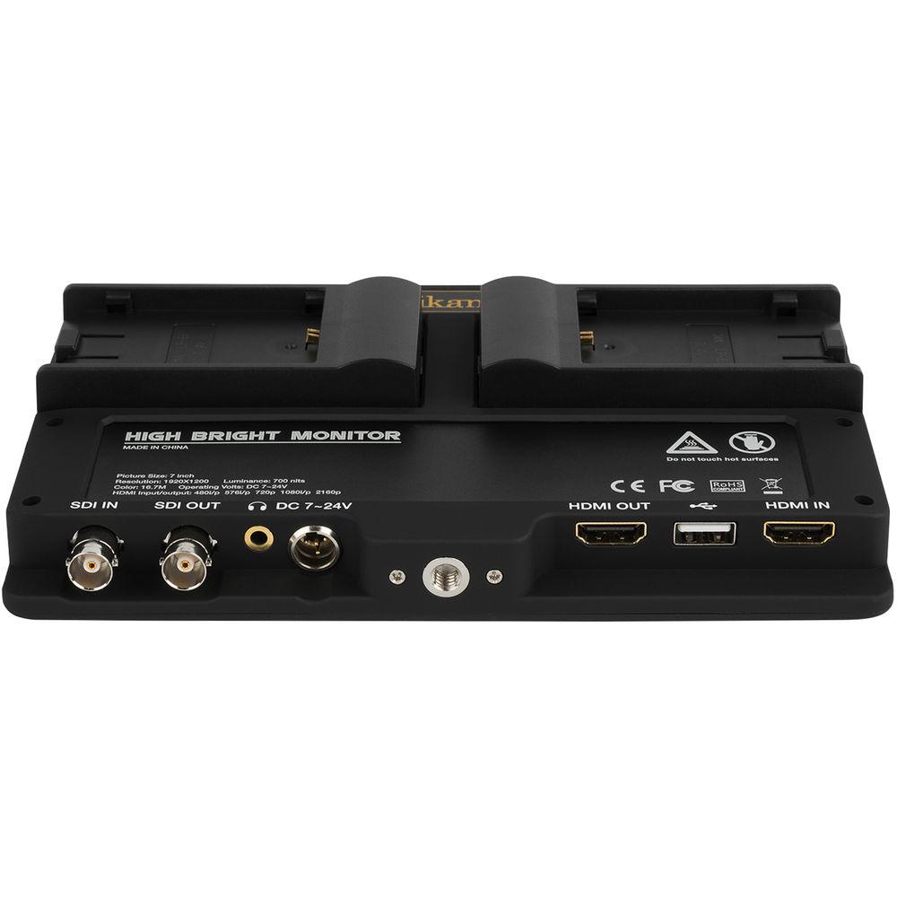 ikan Blitz 400 Pro Wireless Uncompressed 3G-SDI HDMI Video Kit with Saga S7H On-Camera Field Monitor