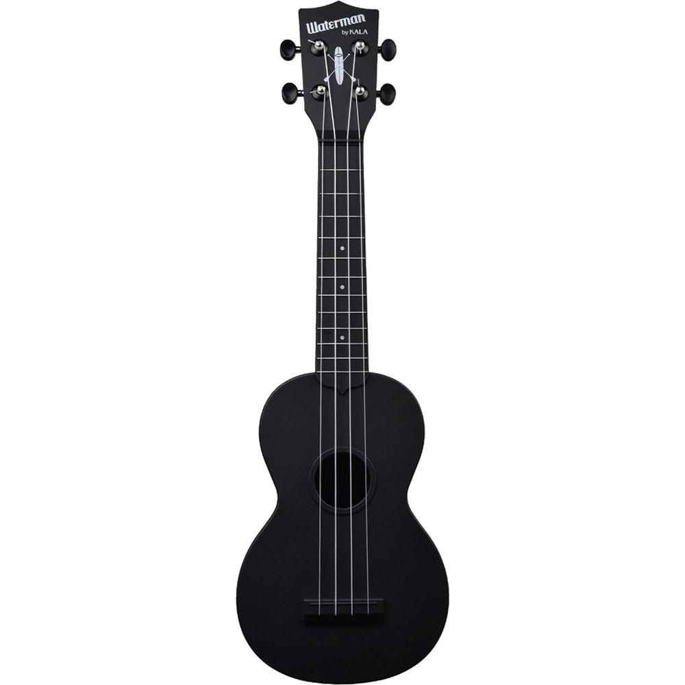 KALA KA-SWB-BK Waterman Soprano Ukulele with Tote Bag