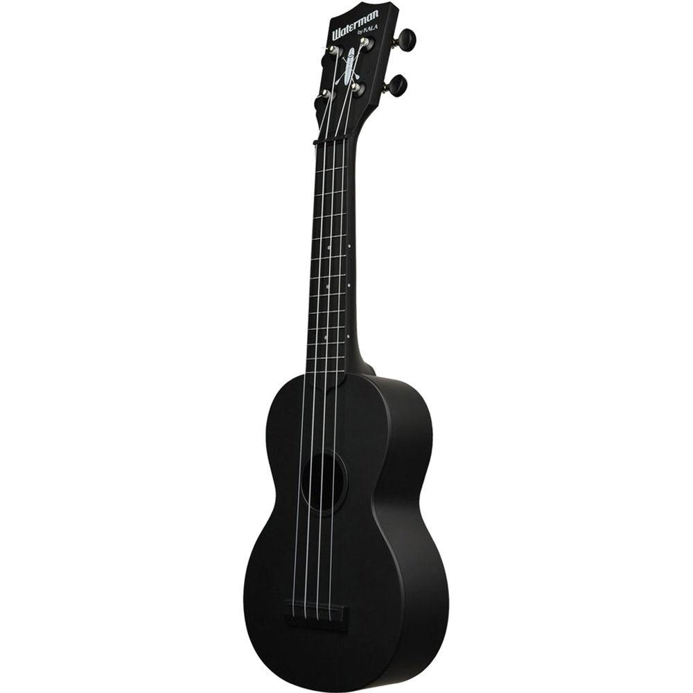KALA KA-SWB-BK Waterman Soprano Ukulele with Tote Bag