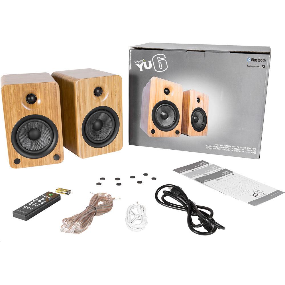Kanto Living YU6 2-Way Powered Bookshelf Speakers