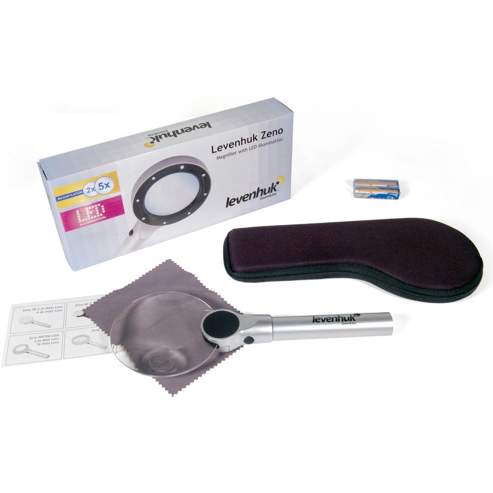 Levenhuk Zeno 400 Handheld 2x and 4x Magnifier
