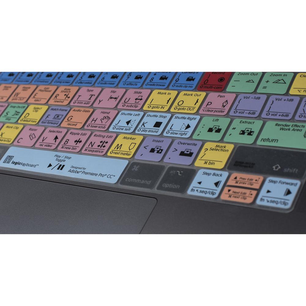 LogicKeyboard Adobe Premiere Pro CC Keyboard Cover for 13.3 & 15.4